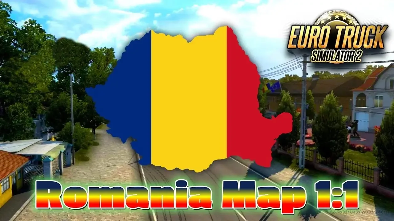 Romania Map 1:1 v0.2d (1.57.x) for ETS2