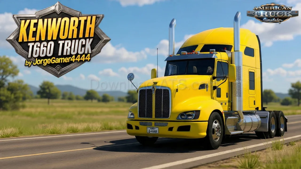 Kenworth T660 Truck + Interior v8.0 (1.58.x) for ATS
