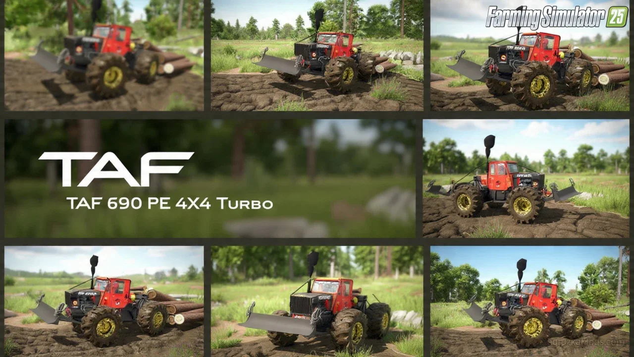 TAF 690 PE 4X4 Turbo Tractor v1.0 for FS25