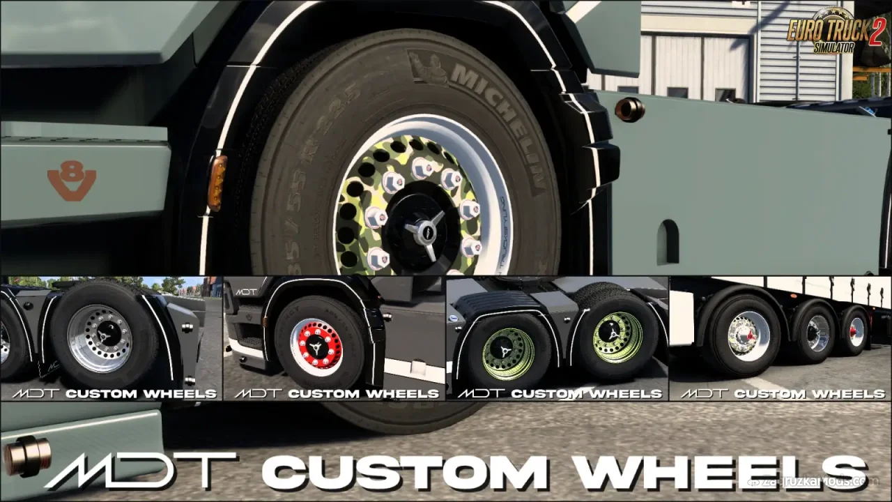 Custom Wheels Pack v1.0 By MDT (1.57.x) for ETS2