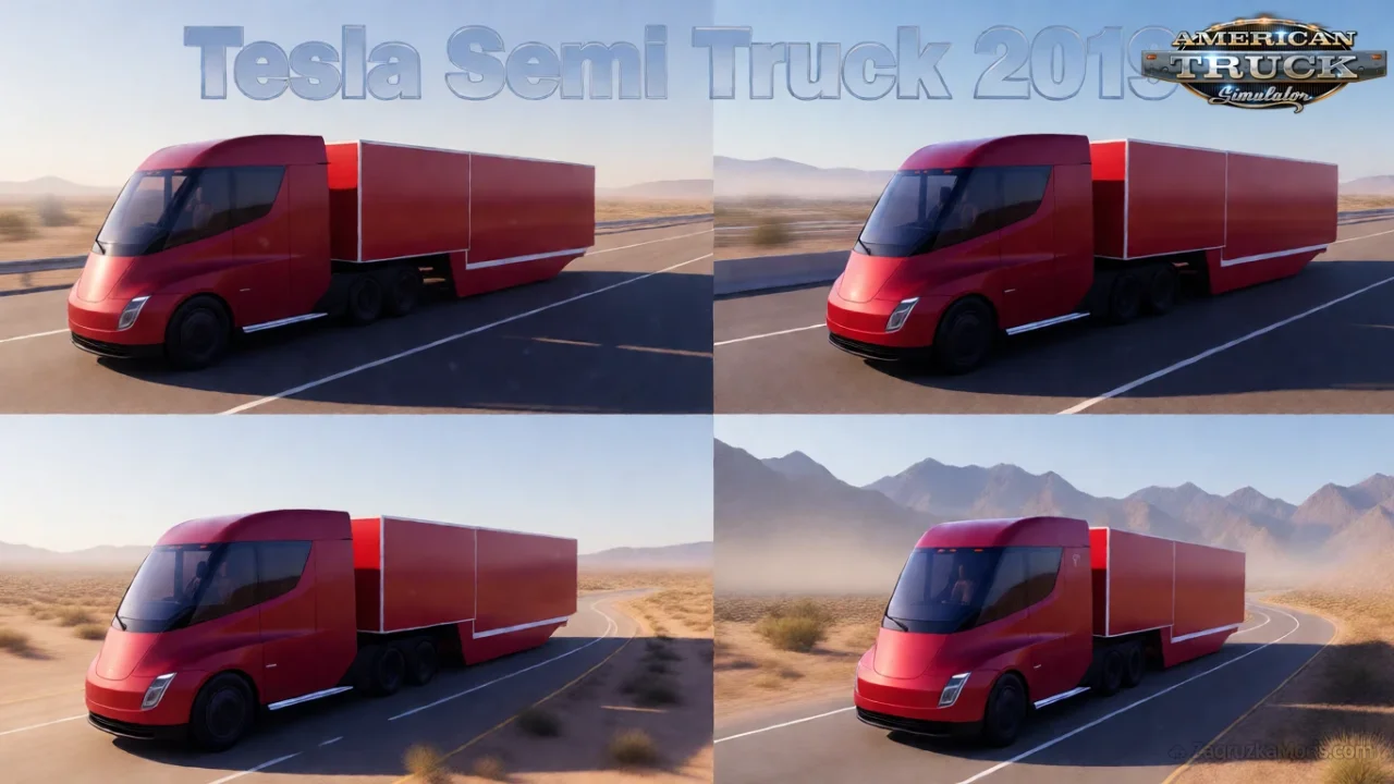 Tesla Semi Truck 2019 + Interior v2.0 (1.57.x) for ATS