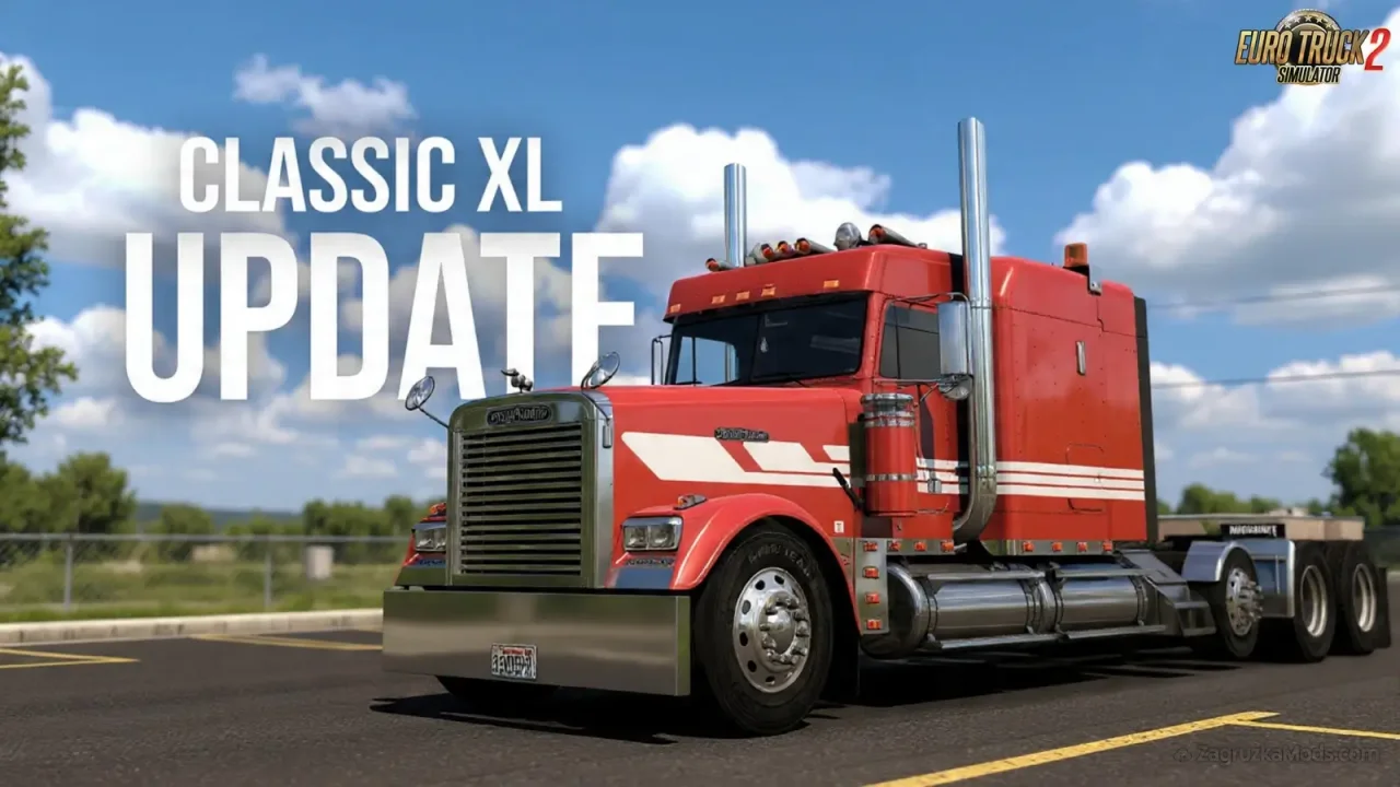 Freightliner Classic XL + Interior v10.2 (1.57.x) for ETS2