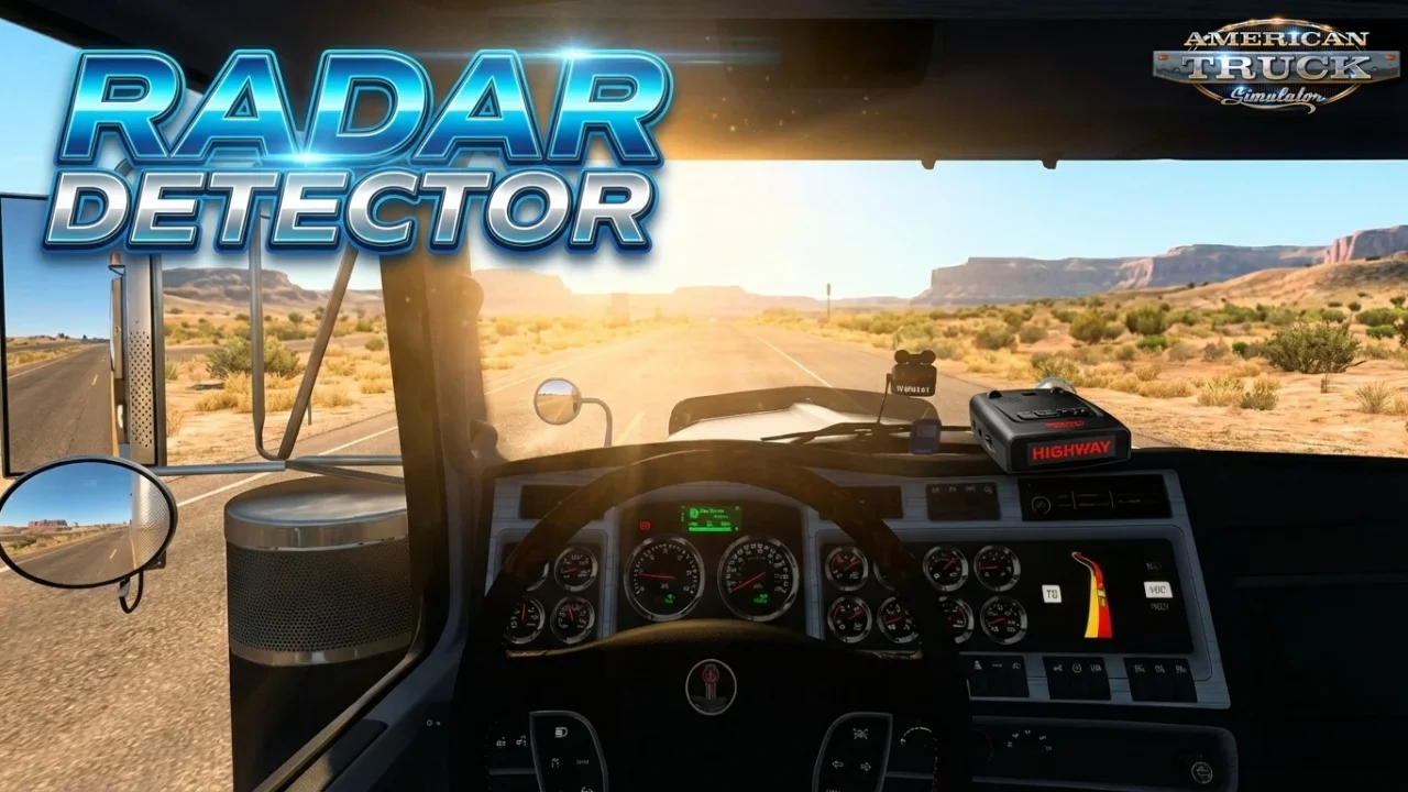 Radar Detector Mod + Language Pack v2.1 (1.57.x) for ATS