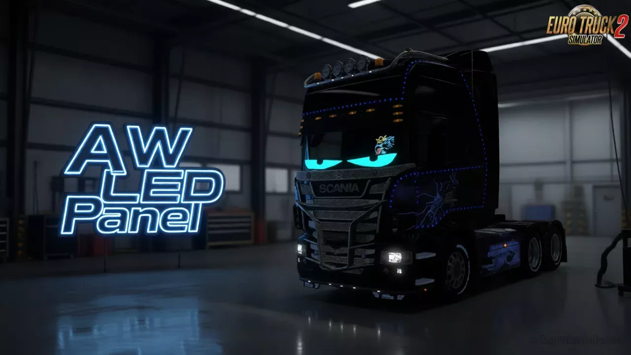 A W LED Panel v1.6 (1.58.x) for ETS2