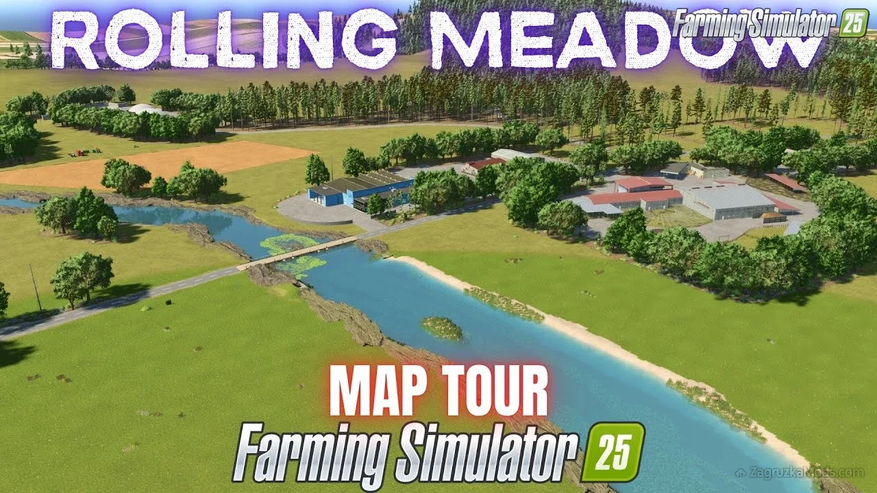 Rolling Meadow Map v1.0.0.2 for FS25