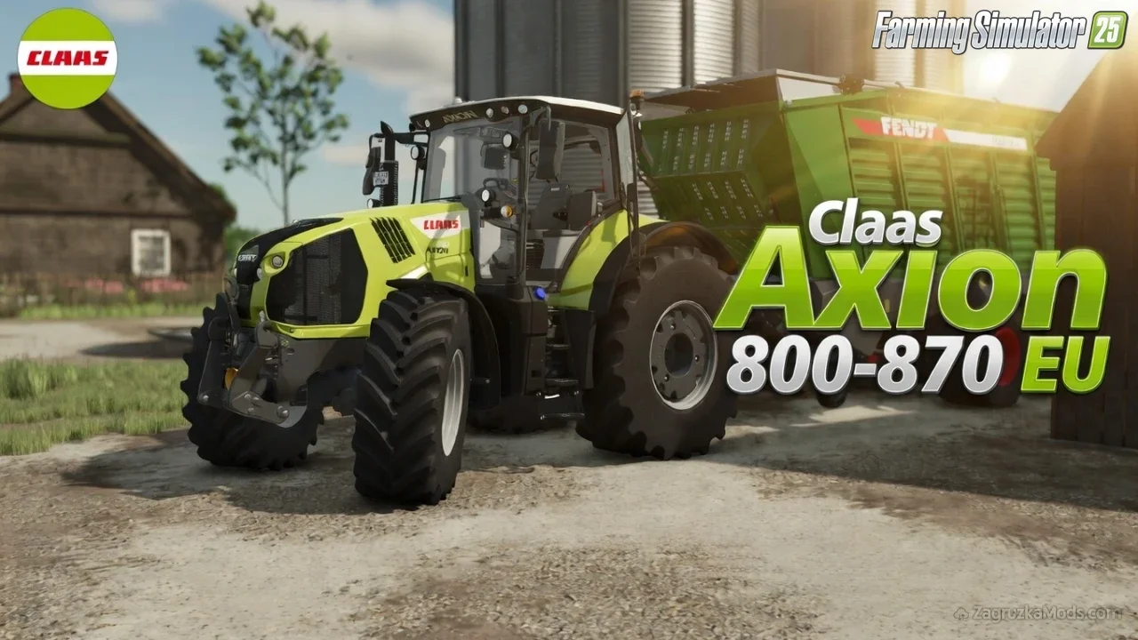 CLAAS AXION 800-870 EU Tractor v1.0 for FS25