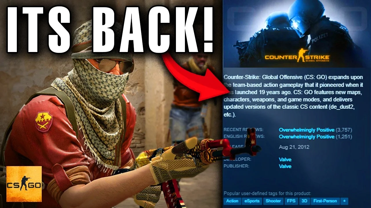 Counter-Strike: Global Offensive is back on Steam 2026