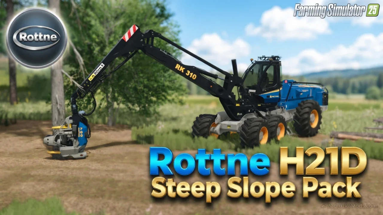 Rottne H21D Steep Slope Pack v1.0.2 for FS25