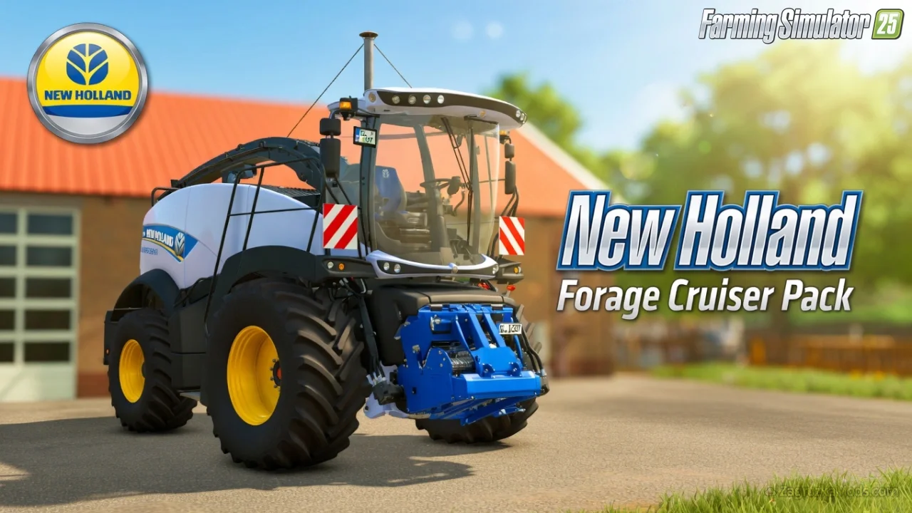 New Holland Forage Cruiser Pack v1.0 for FS25 New Holland Forage Cruiser Pack v1.0 for FS25