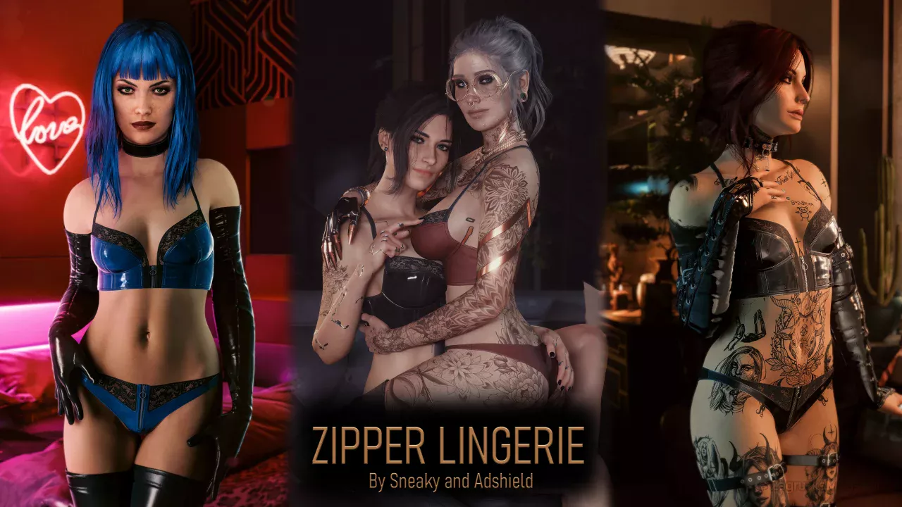 Zipper Lingerie v1.0 for CyberPunk 2077