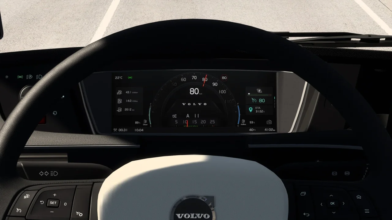 Volvo FH6 Improved Dashboard v1.8 (1.58.x) for ETS2
