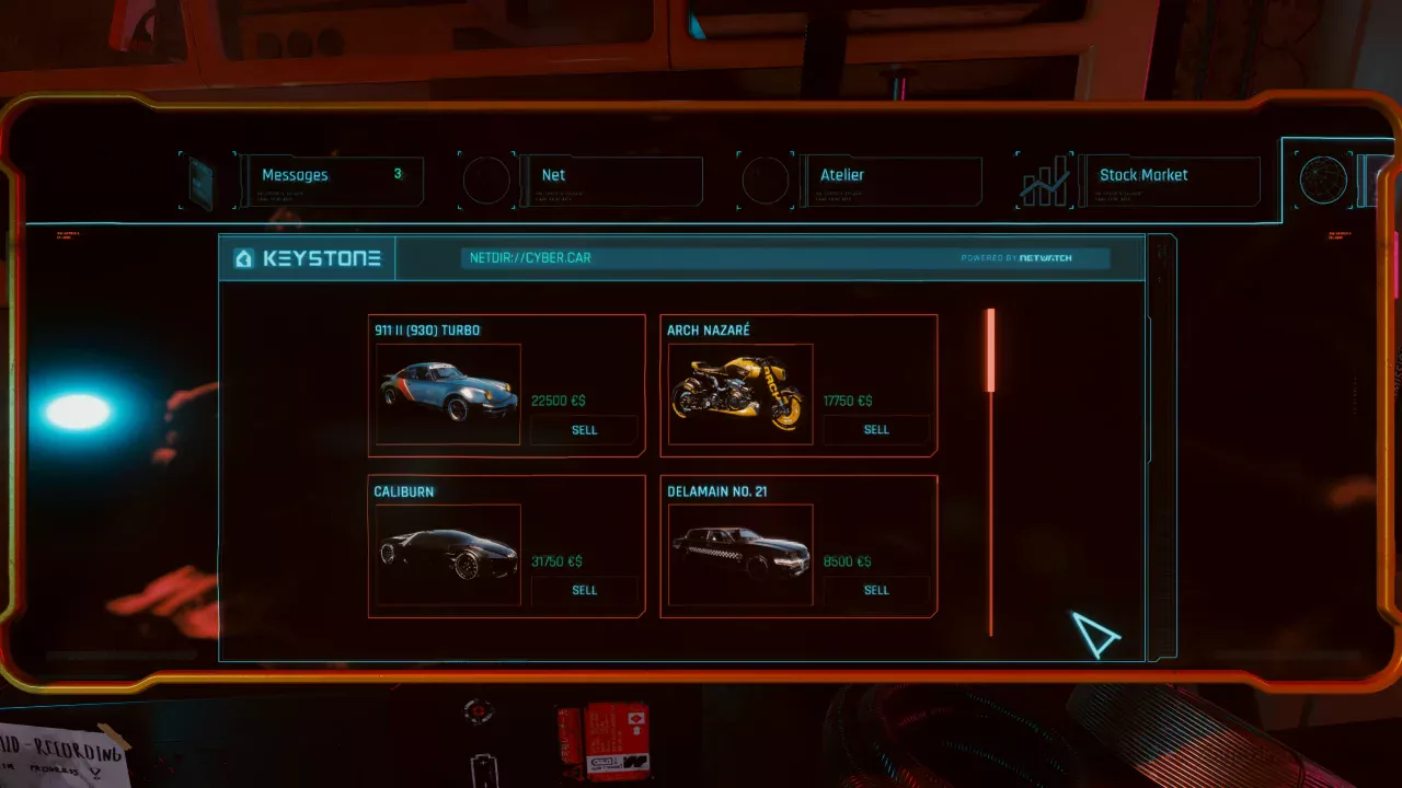 Virtual Car Dealer v2.2.9 for CyberPunk 2077