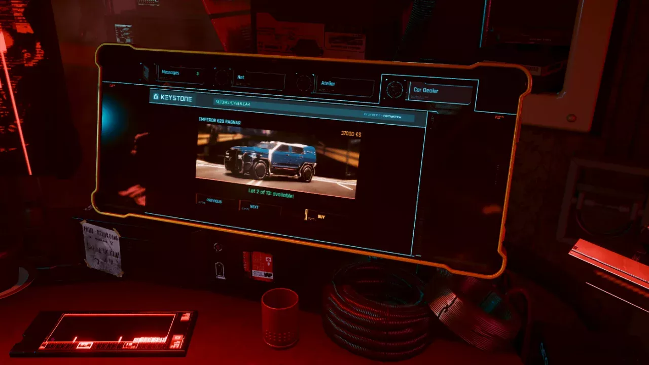Virtual Car Dealer v2.2.9 for CyberPunk 2077
