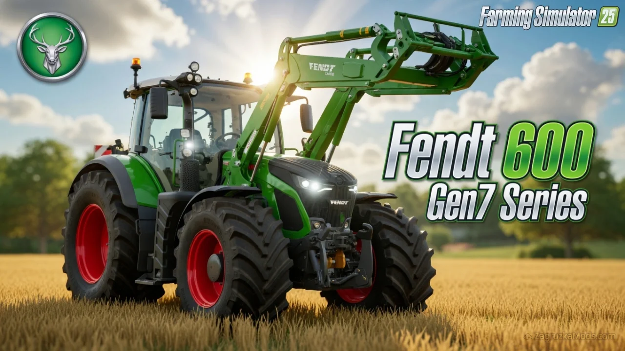 Fendt 600 Gen7 Series Tractor v1.5 for FS25 Fendt 600 Gen7 Series Tractor v1.5 for FS25