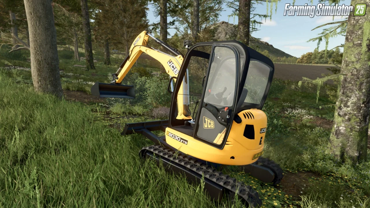 JCB 8030 ZTS Excavator v1.0.0.1 for FS25 JCB 8030 ZTS Excavator v1.0.0.1 for FS25
