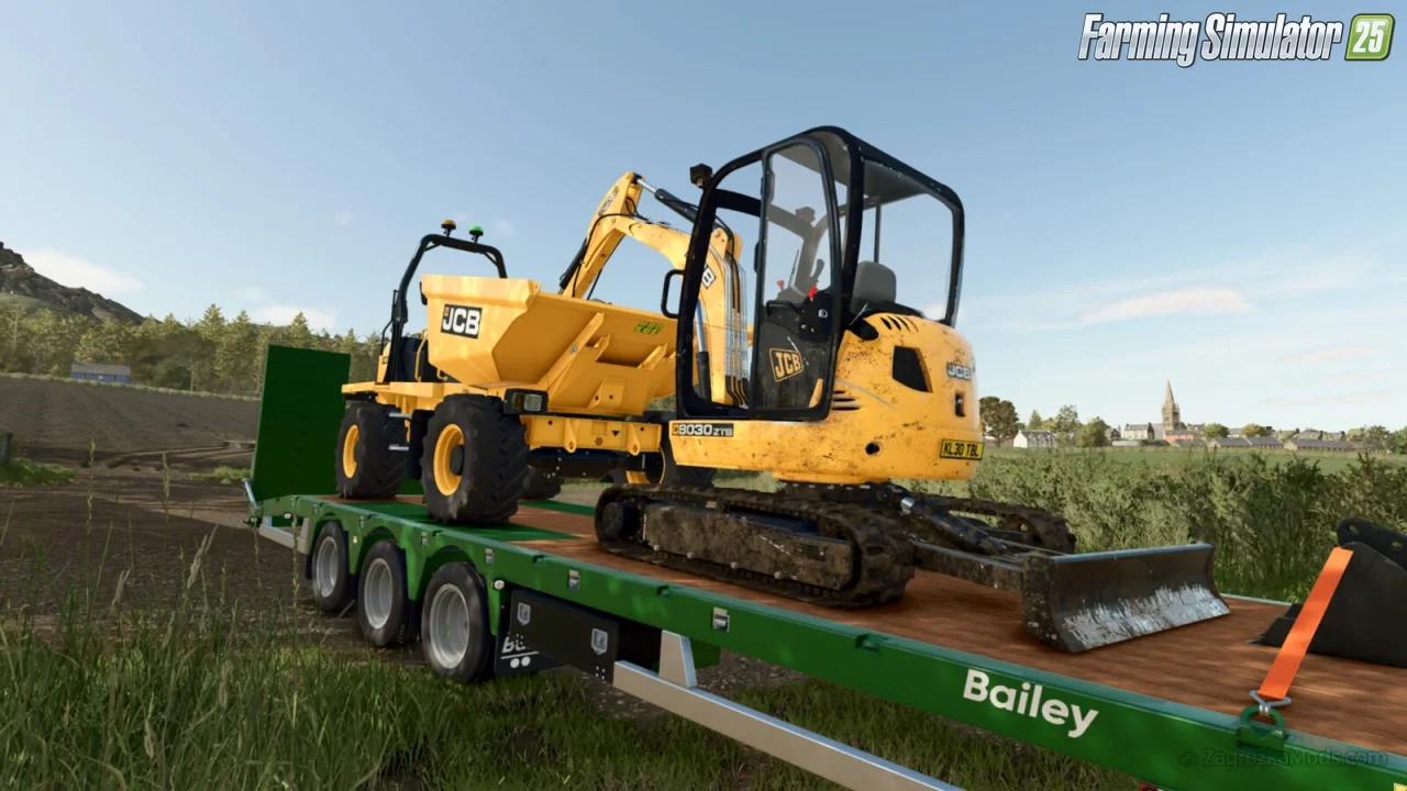 JCB 8030 ZTS Excavator v1.0.0.1 for FS25 JCB 8030 ZTS Excavator v1.0.0.1 for FS25