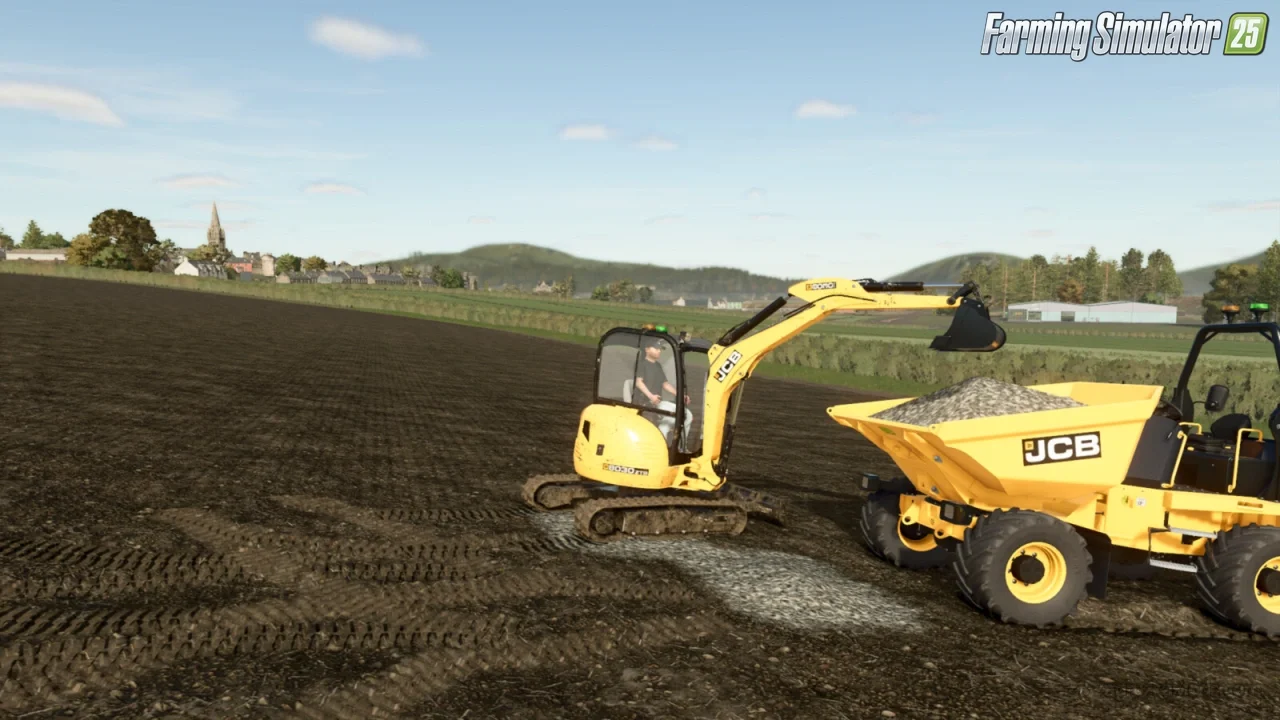JCB 8030 ZTS Excavator v1.0.0.1 for FS25 JCB 8030 ZTS Excavator v1.0.0.1 for FS25