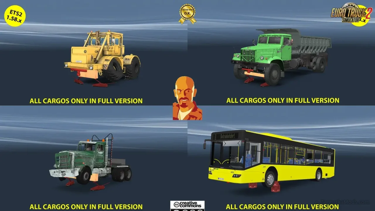 Load Pack for Crane Trucks v2.0 (1.58.x) for ETS2