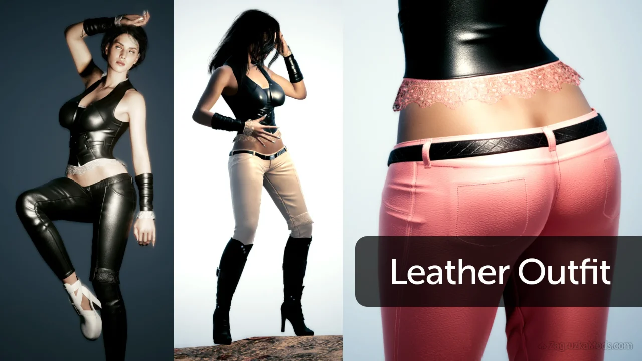 Leather Outfit v1.0 for CyberPunk 2077