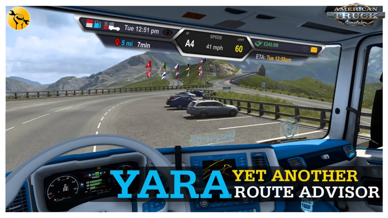 Yet Another Route Advisor v1.58 (1.58.x) for ATS and ETS2