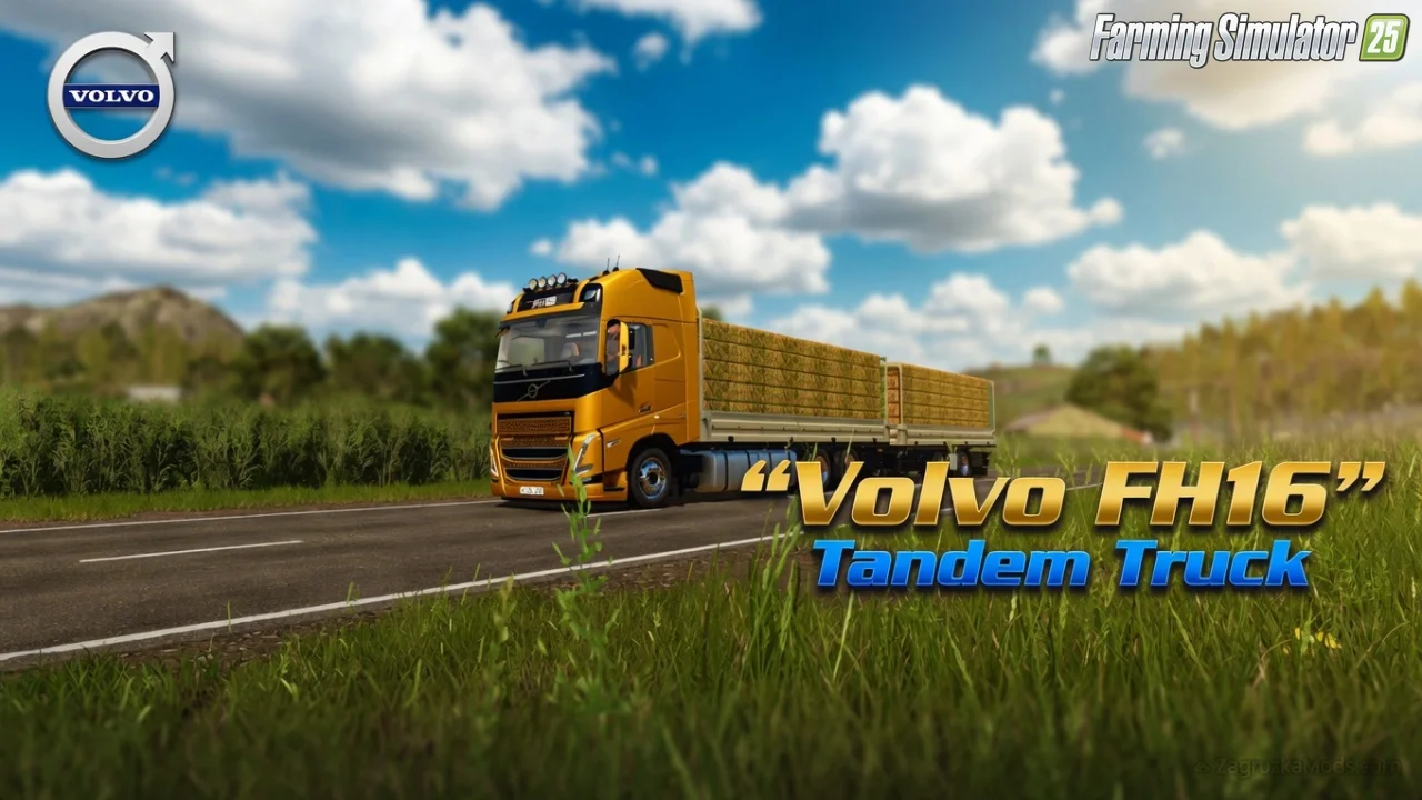 Volvo FH16 Tandem Truck v1.0.0.1 for FS25 Volvo FH16 Tandem Truck v1.0.0.1 for FS25