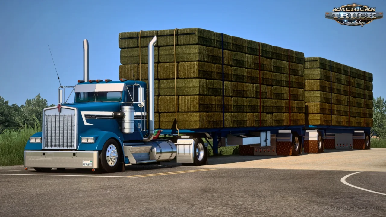 Cali Hay Flats Trailer v1.0.2 (1.58.x) for ATS
