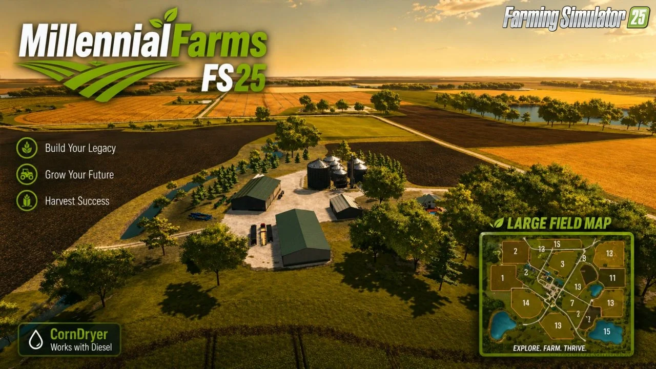 The Millennial Farm Map v1.1 for FS25