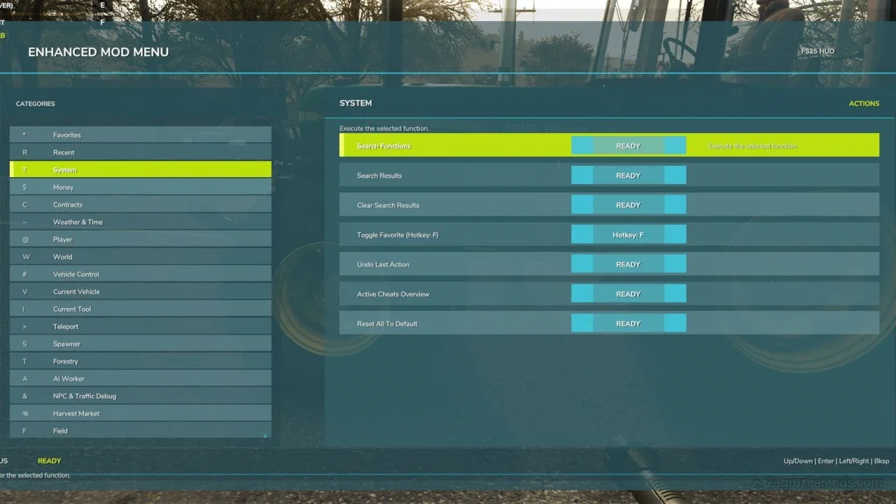Enhanced Mod Menu v1.7 for FS25