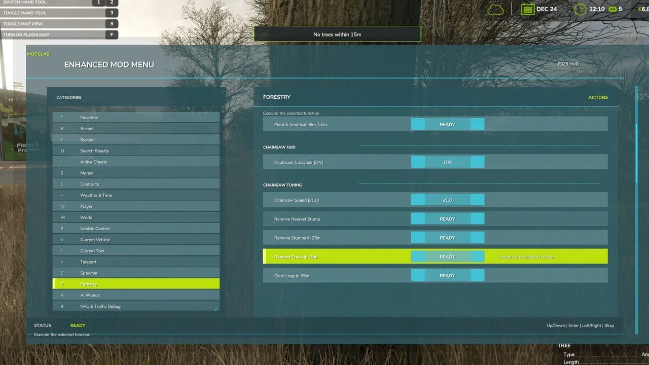 Enhanced Mod Menu v1.7 for FS25