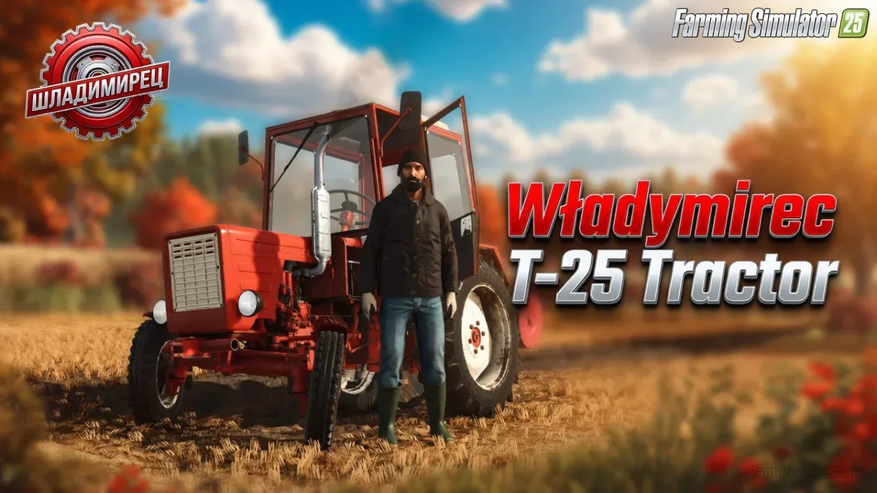 Władymirec T-25 Tractor v1.0 for FS25 Władymirec T-25 Tractor v1.0 for FS25