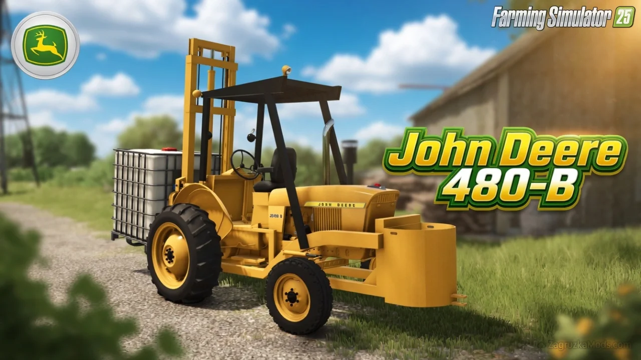 John Deere 480-B Tractor v1.1 for FS25