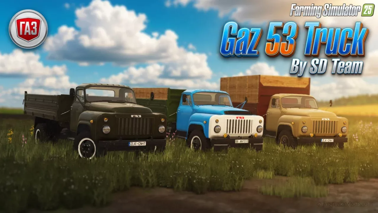 Gaz 53 Truck v1.0.0.1 By SD Team for FS25 Gaz 53 Truck v1.0.0.1 By SD Team for FS25