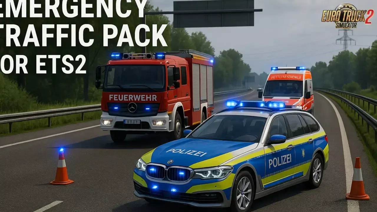 Emergency Traffic Pack v1.2.17 (1.59.x) for ETS2