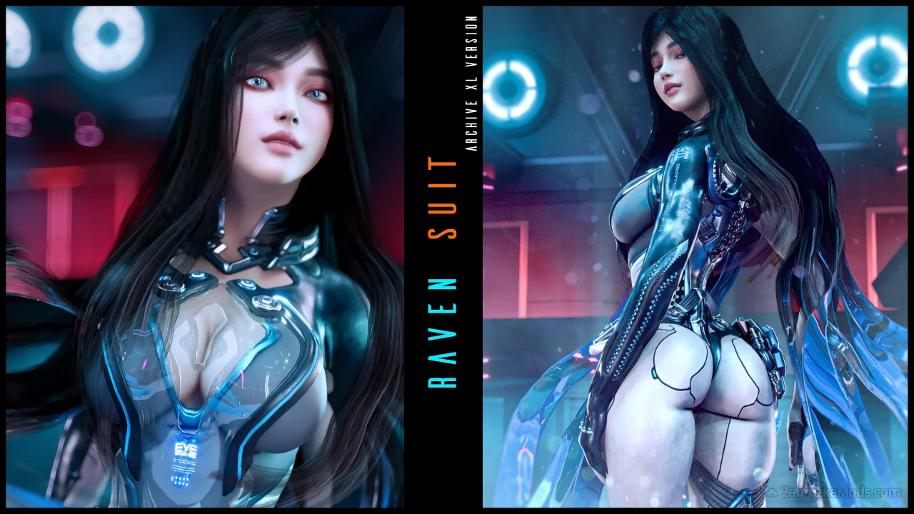 Raven Suit Archive XL v1.0 for CyberPunk 2077