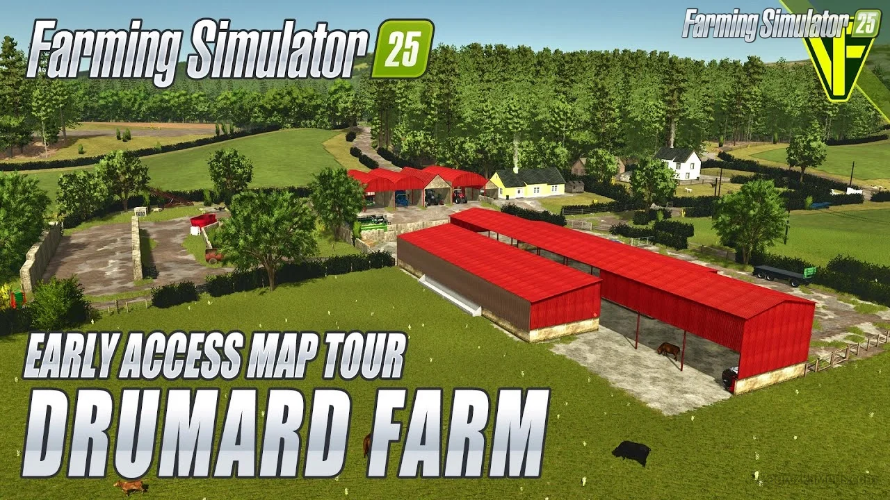 Drumard Farm Map v1.2 for FS25 Drumard Farm Map v1.2 for FS25