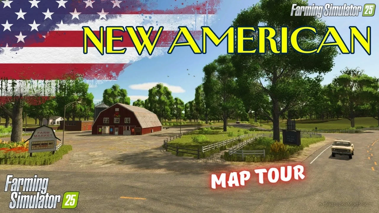 New American Map v1.0.0.2 for FS25