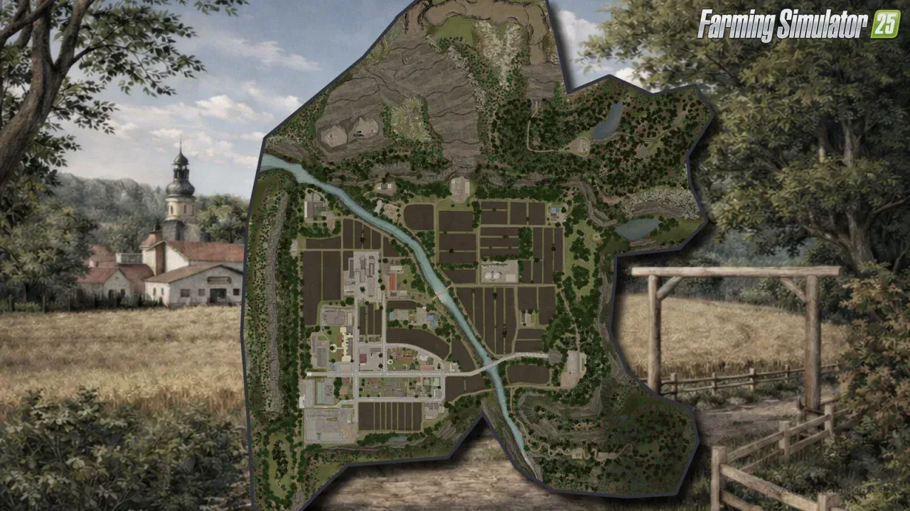 Countryside Fields Map v1.0.0.1 for FS25 Countryside Fields Map v1.0.0.1 for FS25