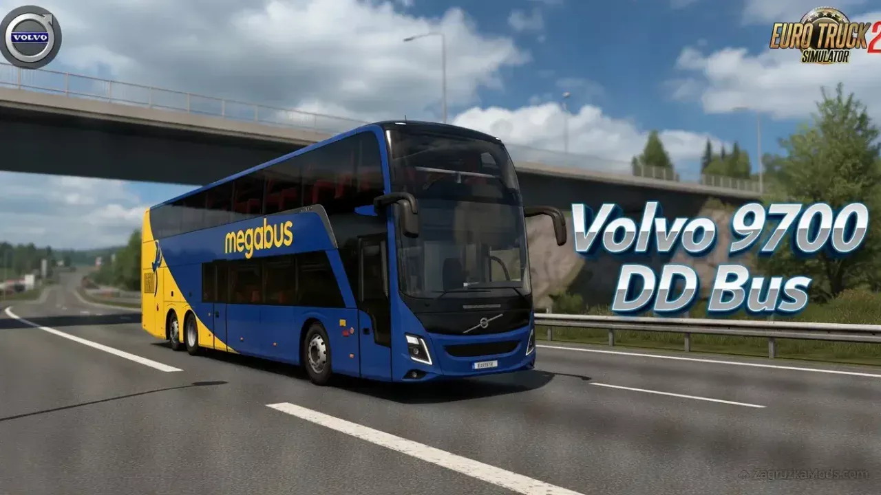 Volvo 9700 DD Bus + Interior v4.0 (1.59.x) for ETS2