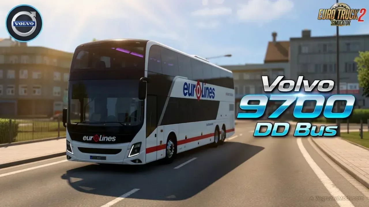 Volvo 9700 DD Bus + Interior v4.0 (1.59.x) for ETS2 Volvo 9700 DD Bus + Interior v4.0 (1.59.x) for ETS2