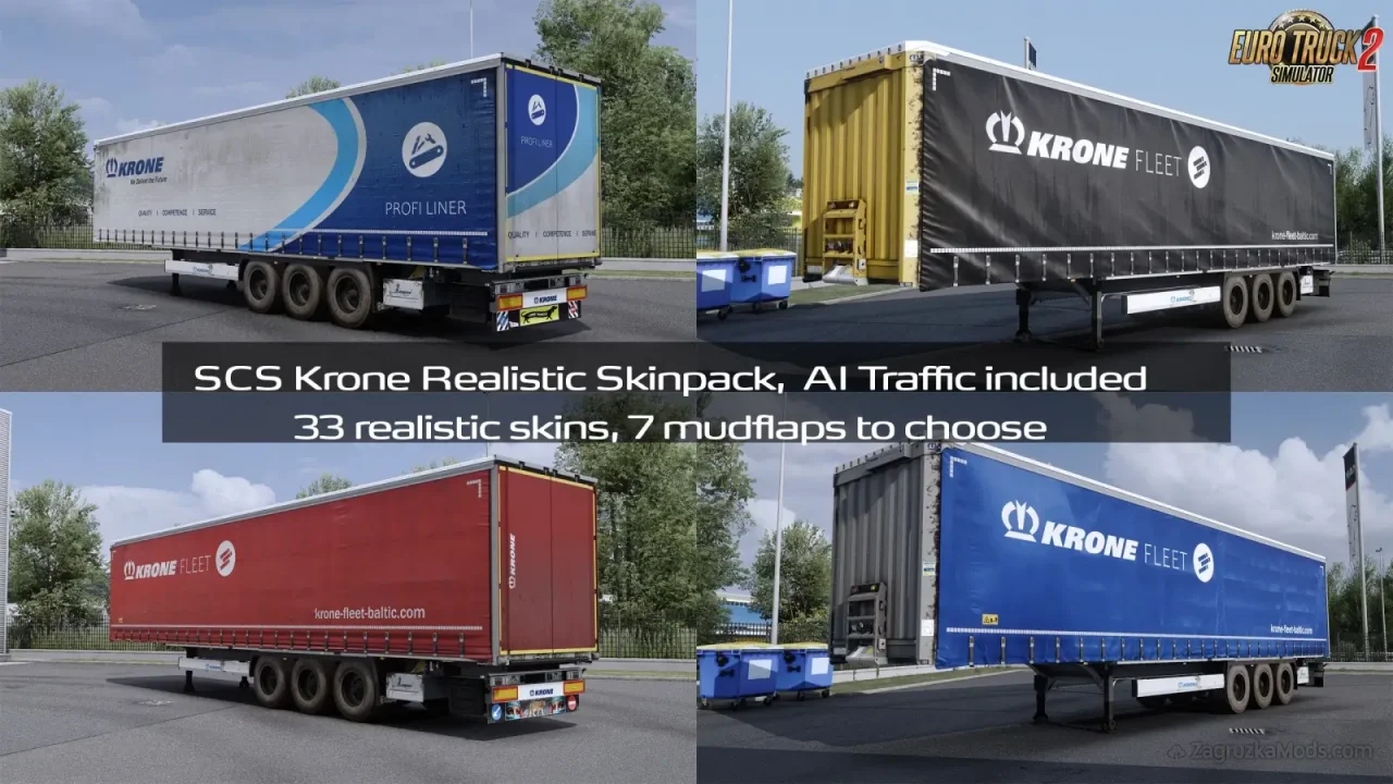 SCS Krone Realistic Skinpack v2.0 (1.59.x) for ETS2 SCS Krone Realistic Skinpack v2.0 (1.59.x) for ETS2