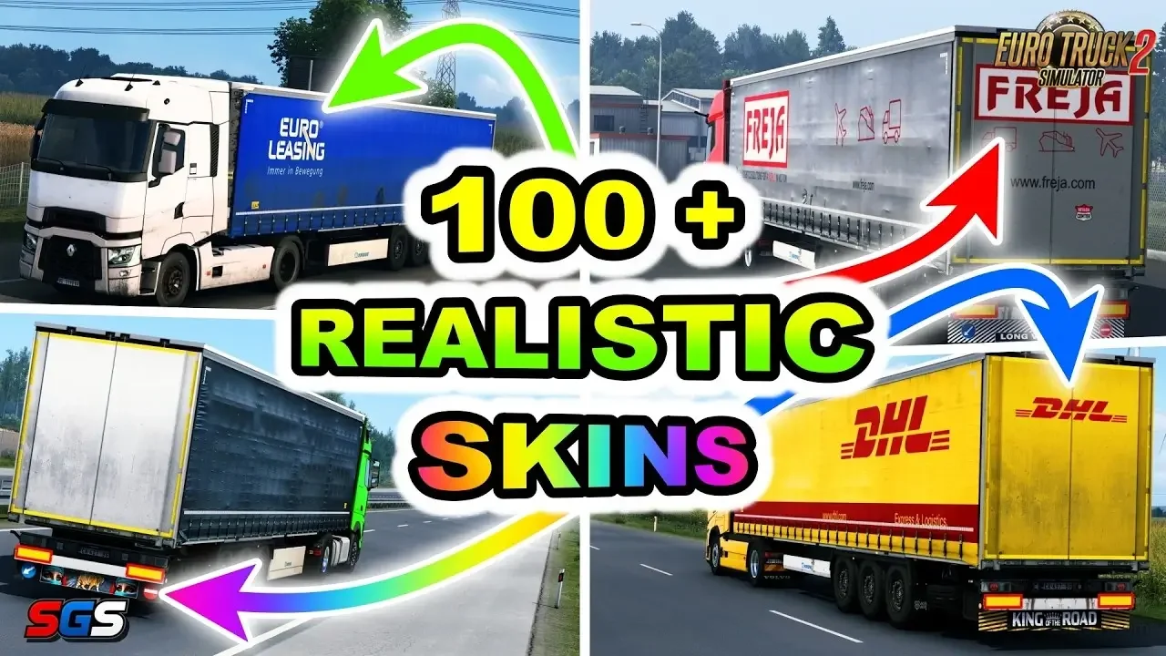 SCS Krone Realistic Skinpack v2.0 (1.59.x) for ETS2
