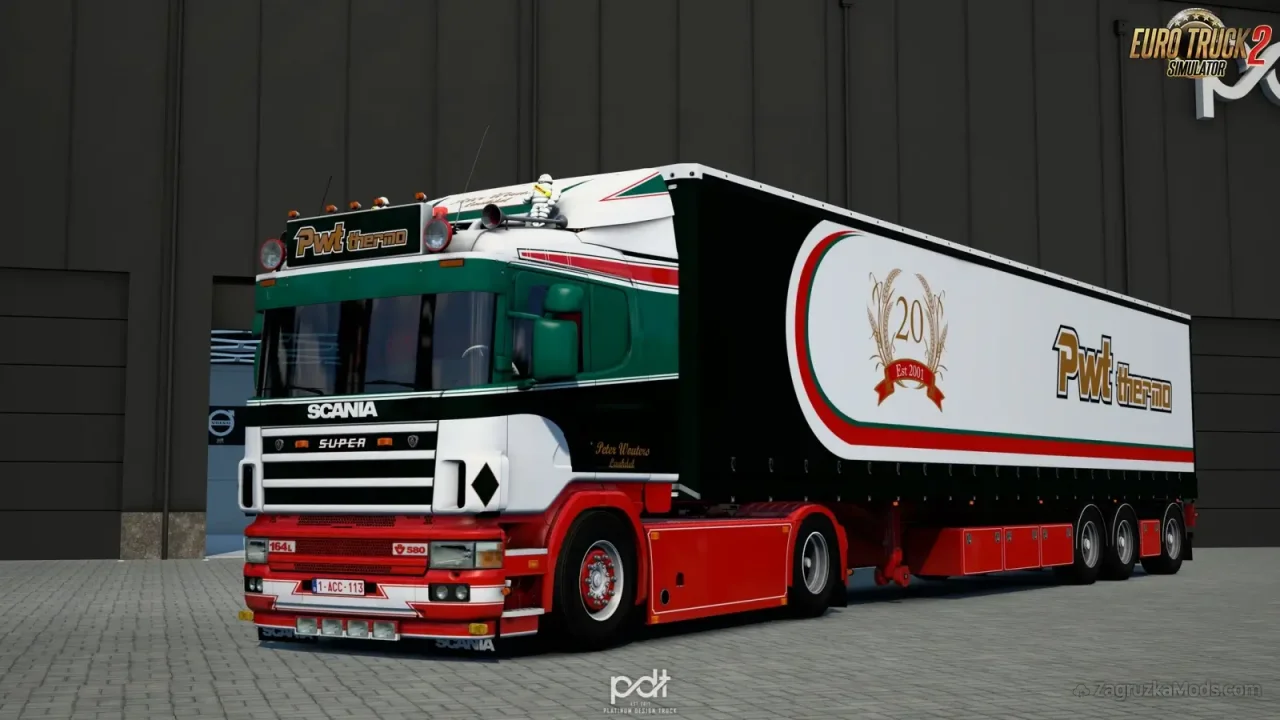 Scania 164L + Trailer PWT Thermo v2.0 (1.59.x) for ETS2