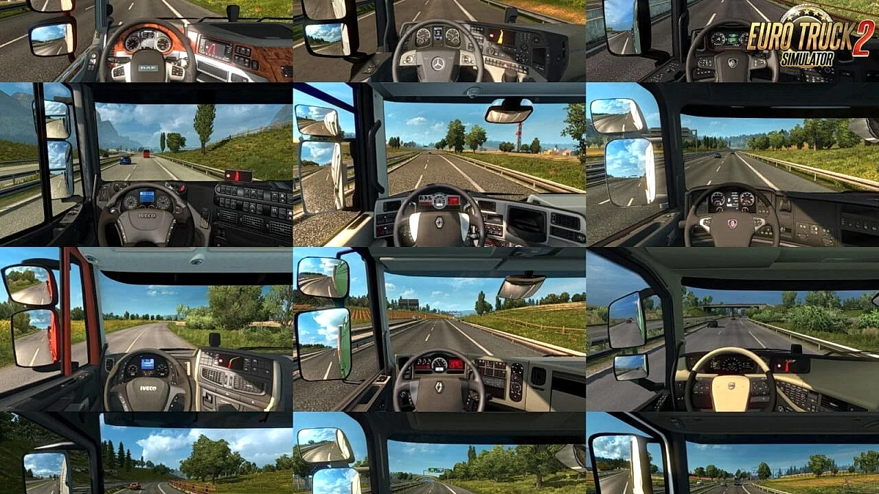 Real Interior Cams for all Trucks v1.59 (1.59.x) for ETS2