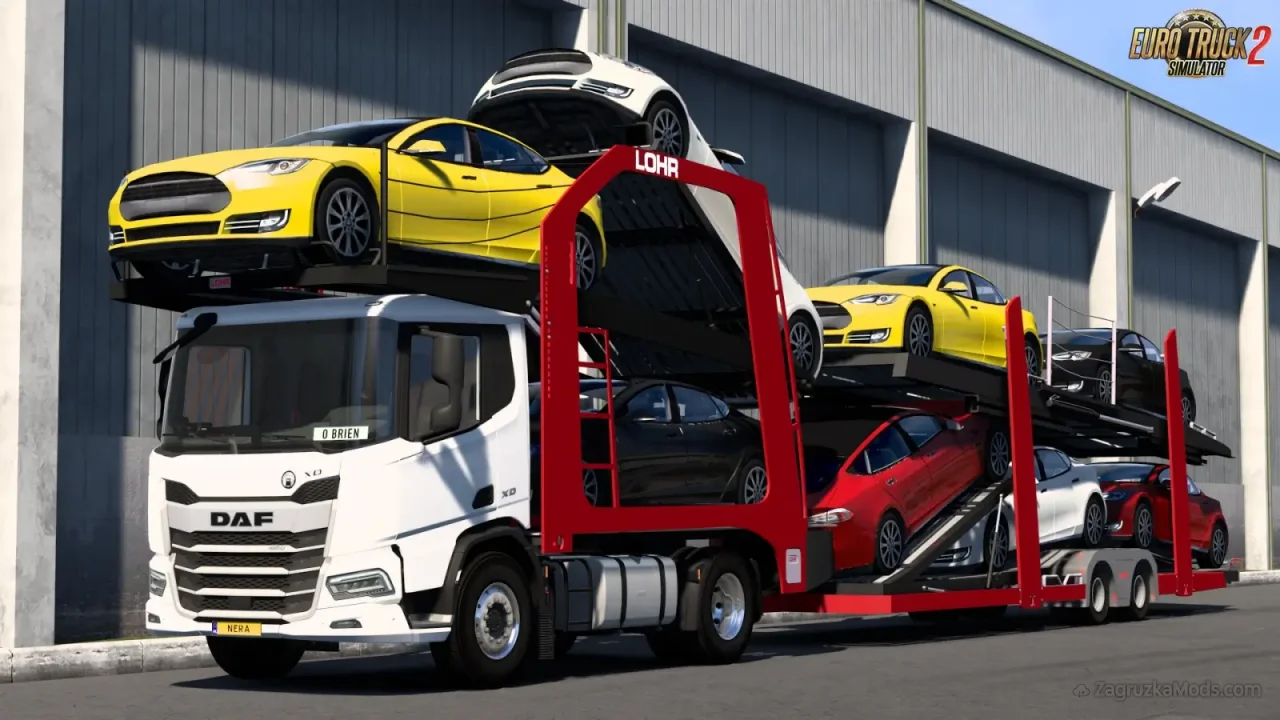 DAF XD Truck + Car Transporter v2.0 (1.59.x) for ETS2