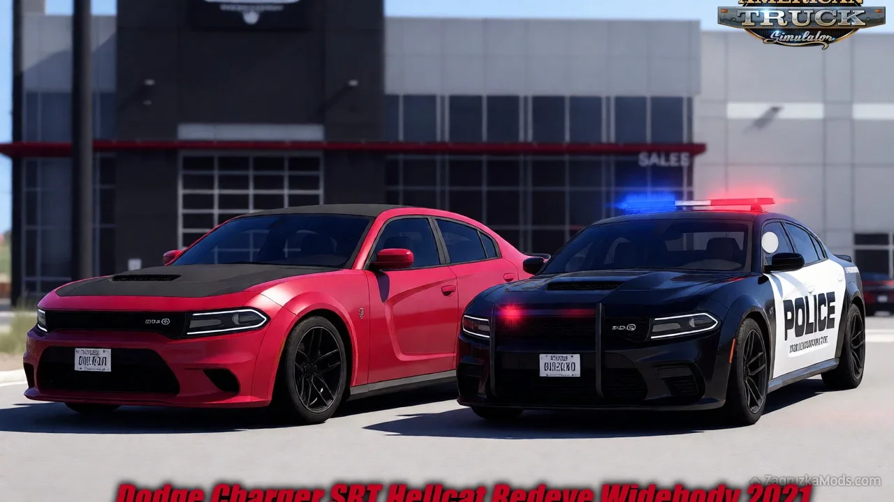Dodge Charger SRT Hellcat Widebody v1.9 (1.60.x) for ATS and ETS2