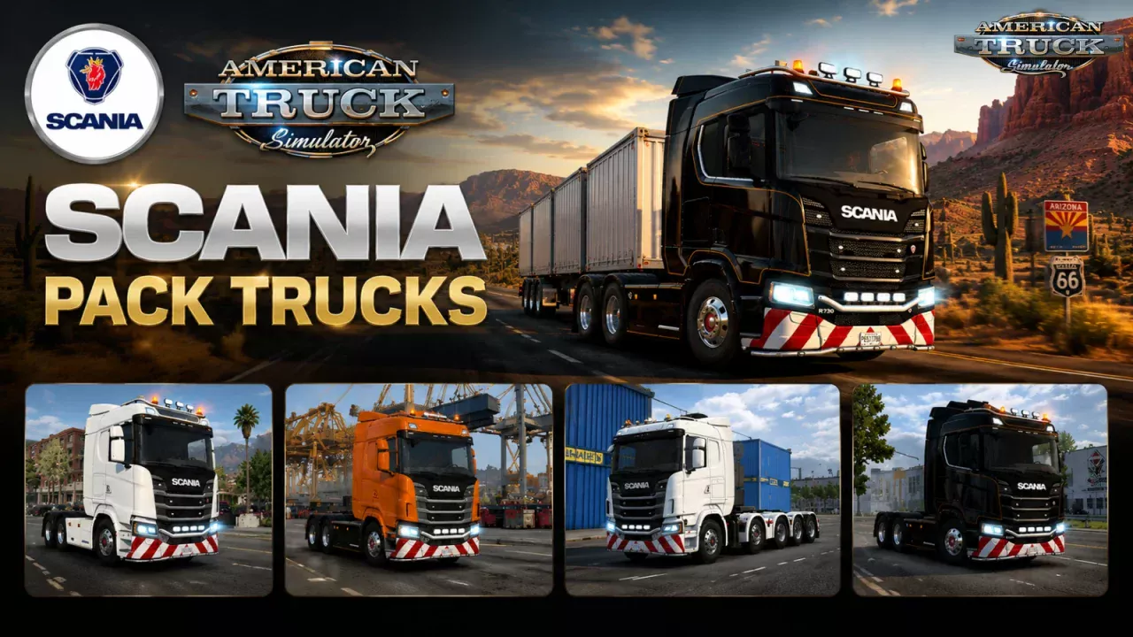 Scania Pack Trucks v1.3 By Ryszard (1.60.x) for ATS