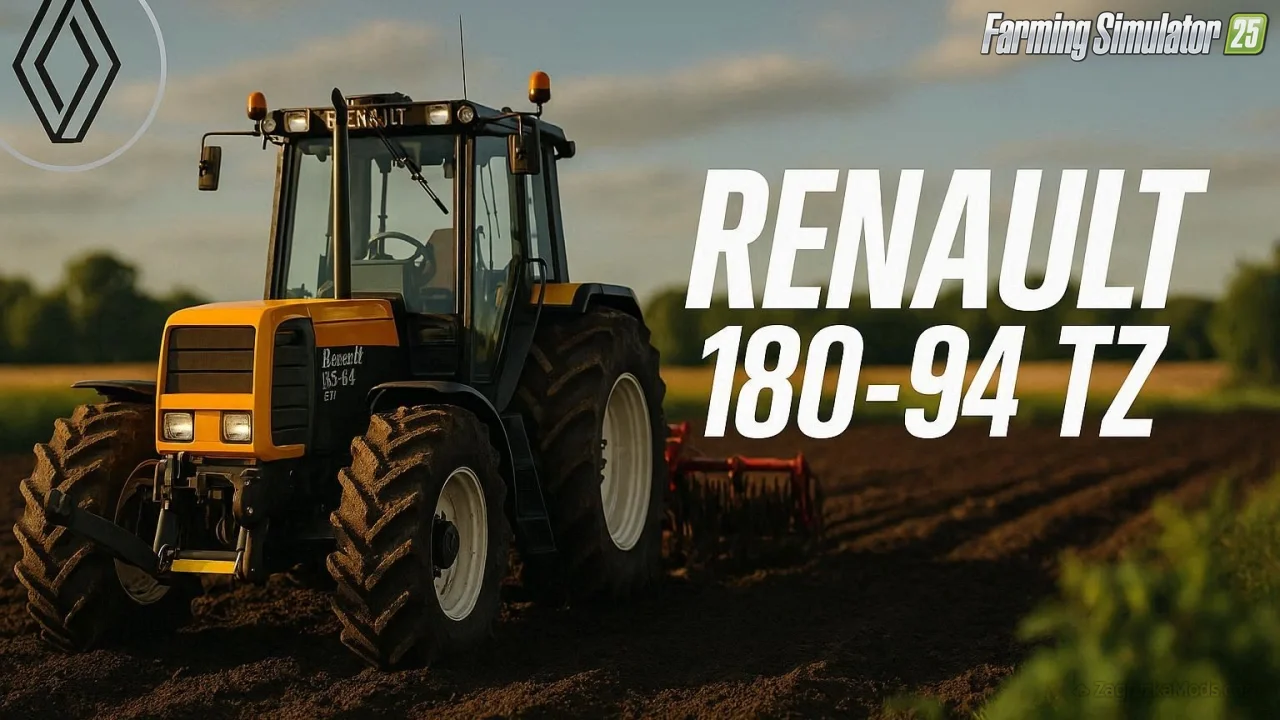 Renault 180-94 TZ Tractor v1.0.0.4 for FS25