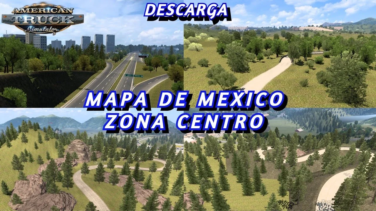 Mapa Mexico Zona Centro Map v1.60 (160.x) for ATS Mapa Mexico Zona Centro Map v1.60 (160.x) for ATS