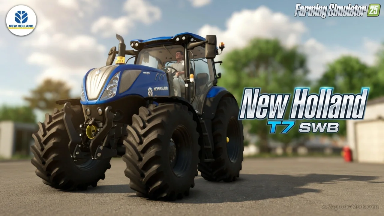 New Holland T7 SWB Tractor v1.2 for FS25