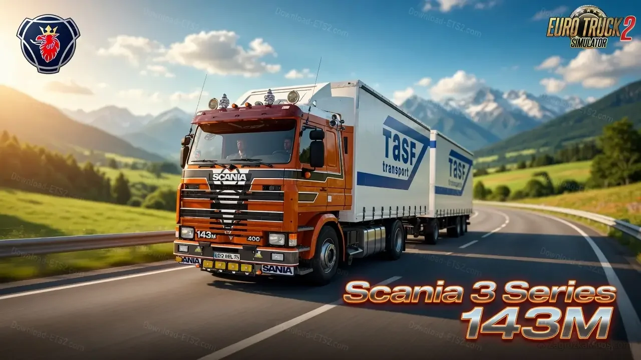 Scania 3 Series 143M + Interior v1.3 By TAS (1.60.x) for ETS2 Scania 3 Series 143M + Interior v1.3 By TAS (1.60.x) for ETS2